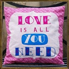 Applique Cushion - Love